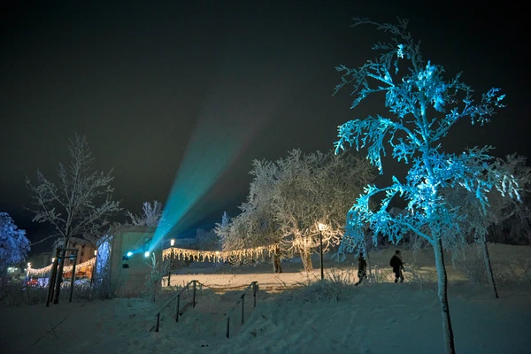 Fassadenprojektion Oberhof