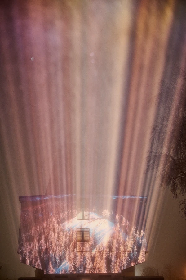 Fassadenprojektion Oberhof